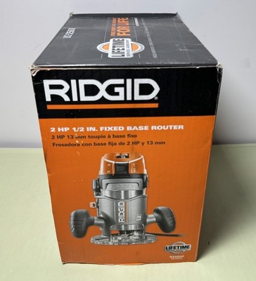 Ridgid 2 HP 1/2" Fixed Base Router R22002 -Open Box #3