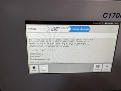 Eppendorf CellXpert C170i CO₂ Incubator Copper Shelves + Segmented Doors #16