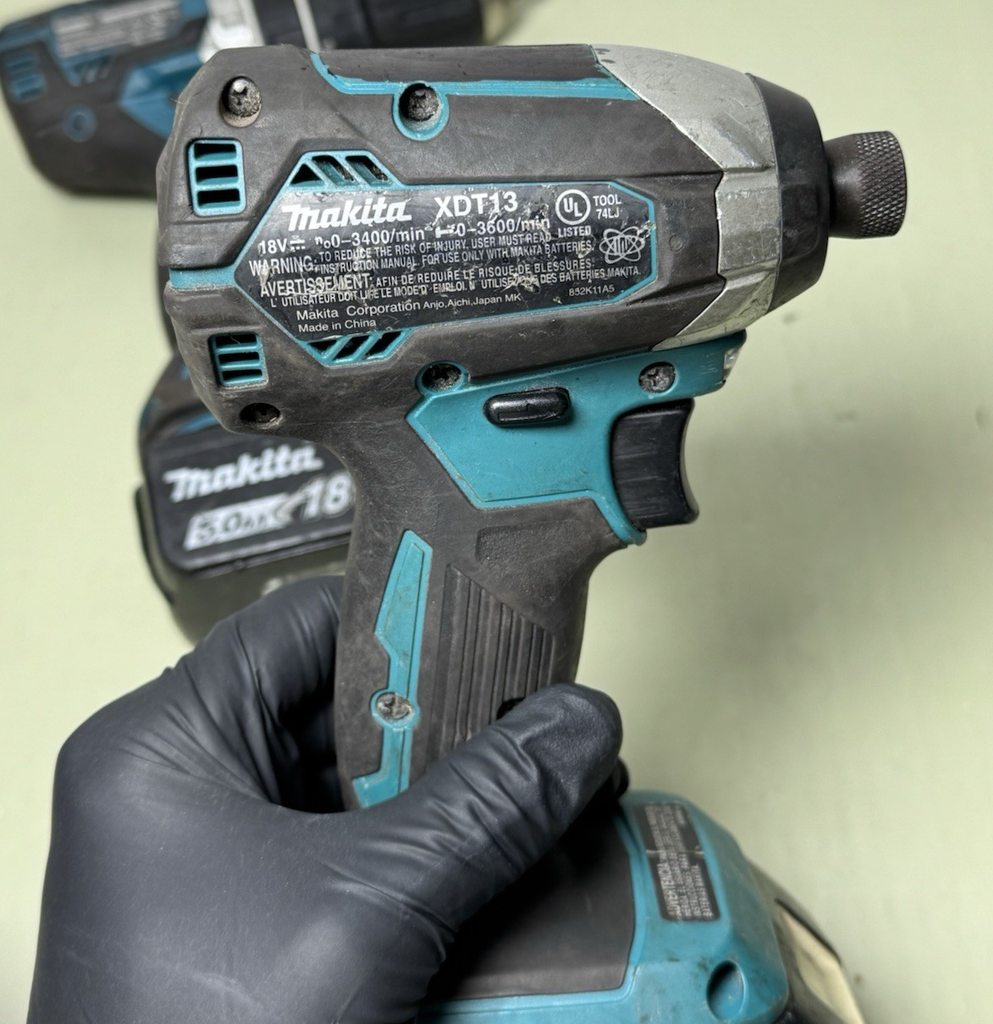 Makita 18V Brushless Drill Impact Driver Combo Kit XPH12 + XDT13 w/ Batteris #5