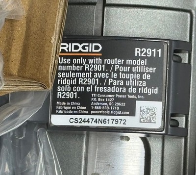 Ridgid 2 HP 1/2" Fixed Base Router R22002 -Open Box #4