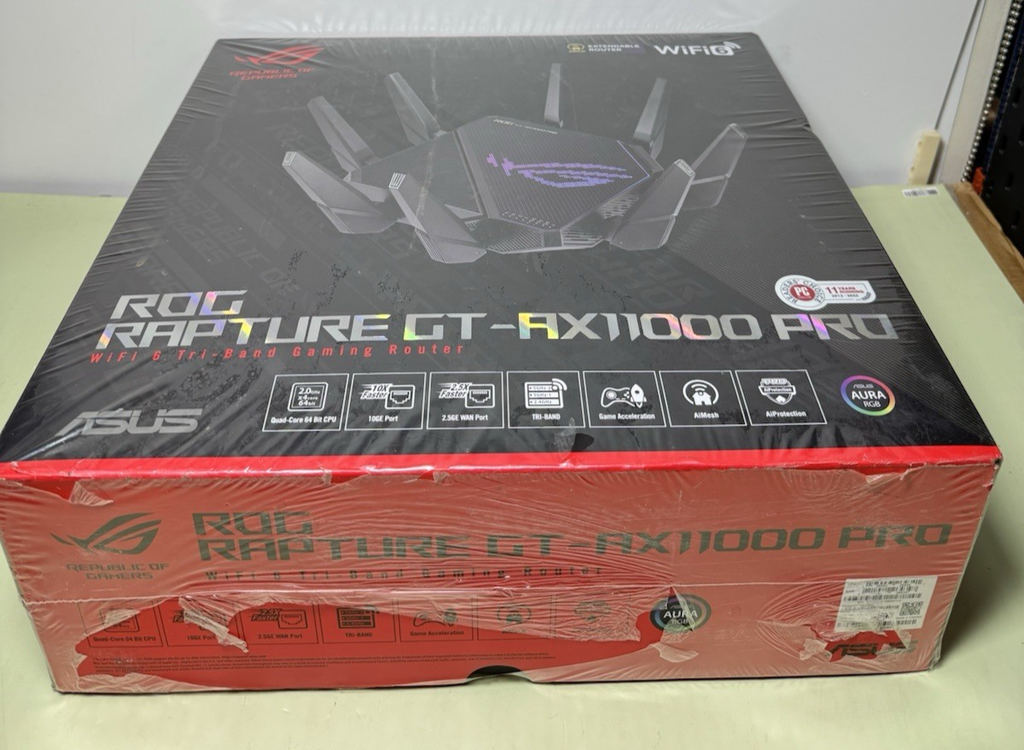 ASUS ROG Rapture GT-AX11000 Pro Tri-Band WiFi 6 Extendable Gaming Router-New #5
