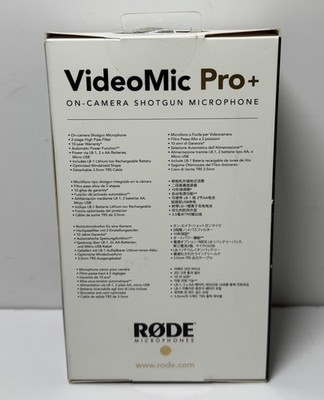 Rode VideoMic Pro+ Pro Plus Camera-Mount Shotgun Microphone, Black #1