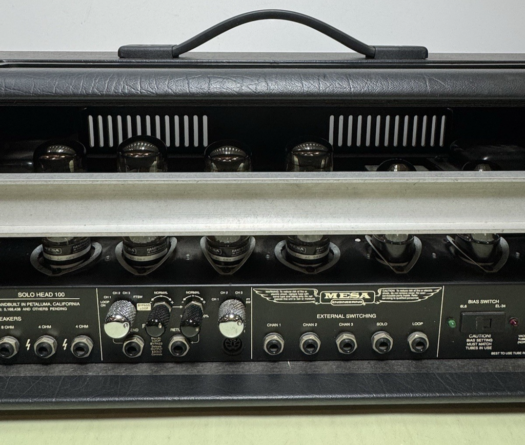 Mesa Boogie Dual Rectifier Solo Head 3Chan,100Watt Guitar Amp Head w Footswitch #11