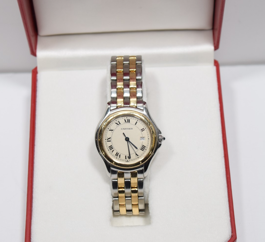 Cartier Cougar 118000R 33mm SS/18K Quartz Watch #3