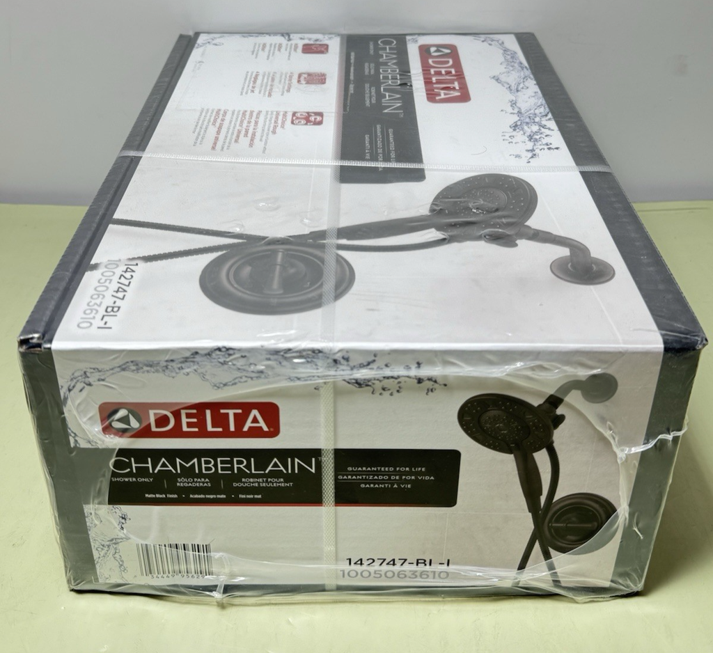Delta Chamberlain Shower & Single Handle Faucet - Matte Black 142747-BL #3