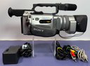 Sony DCR-VX2000 3CCD MiniDV Camcorder w/ Charger, Battery, Tape, Cables & Bag used