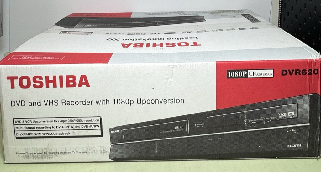 Toshiba DVR-620 DVD Recorder VCR Combo 1080p Upconversion-Brand New #3