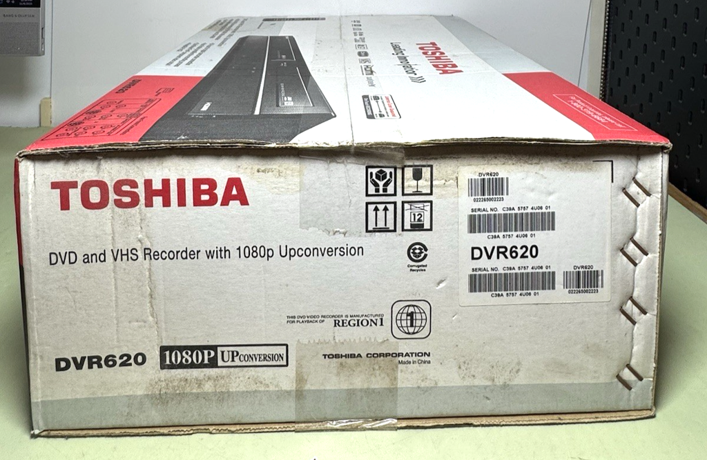 Toshiba DVR-620 DVD Recorder VCR Combo 1080p Upconversion-Brand New #4