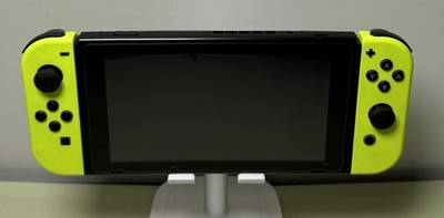 Nintendo Switch Neon Yellow Bundle w/ 4 Games + Mario Odyssey Case & Charger #2