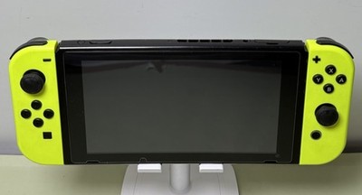 Nintendo Switch Neon Yellow Bundle w/ 4 Games + Mario Odyssey Case & Charger #3