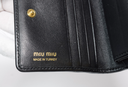 Miu Miu Matelasse Textured Leather Wallet Black in Boston, MA