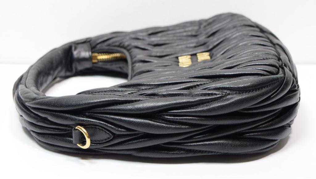 Miu Miu Wander matelassé nappa leather hobo bag #10