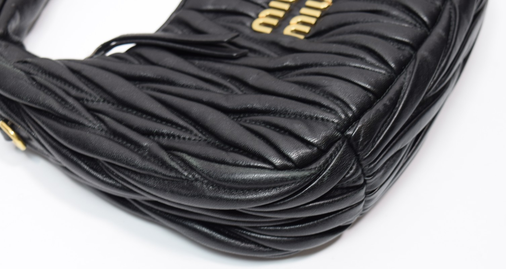 Miu Miu Wander matelassé nappa leather hobo bag #13