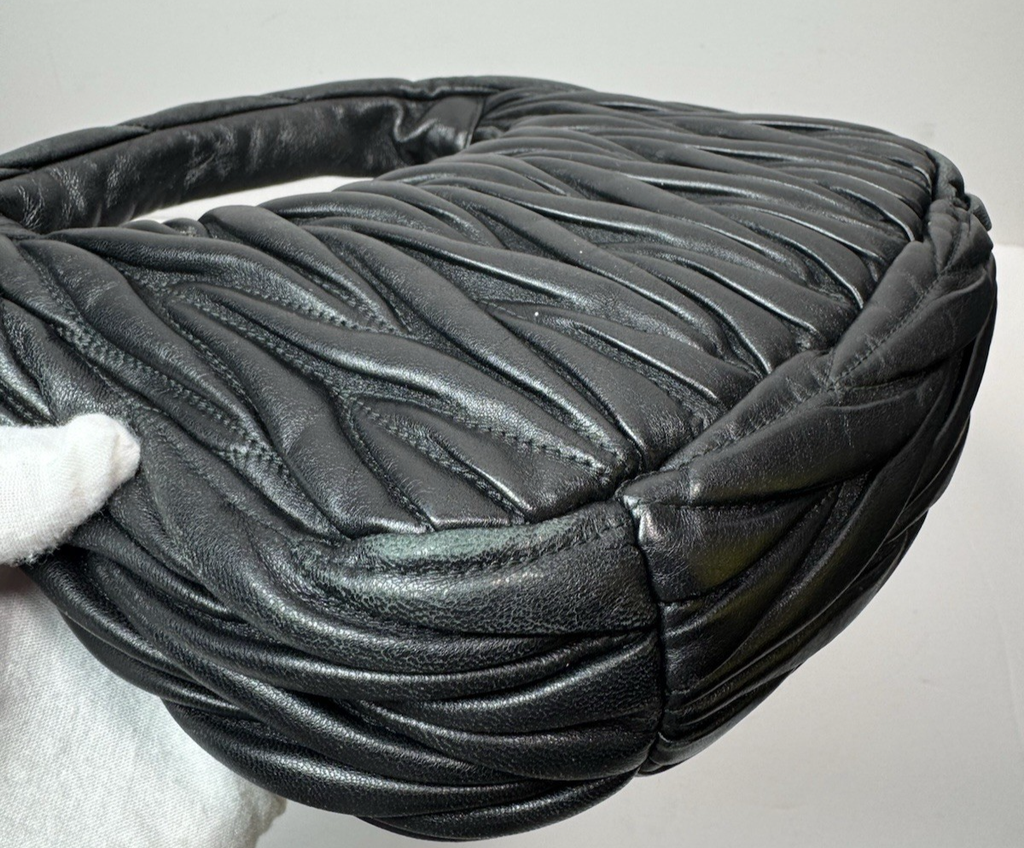 Miu Miu Wander matelassé nappa leather hobo bag #1