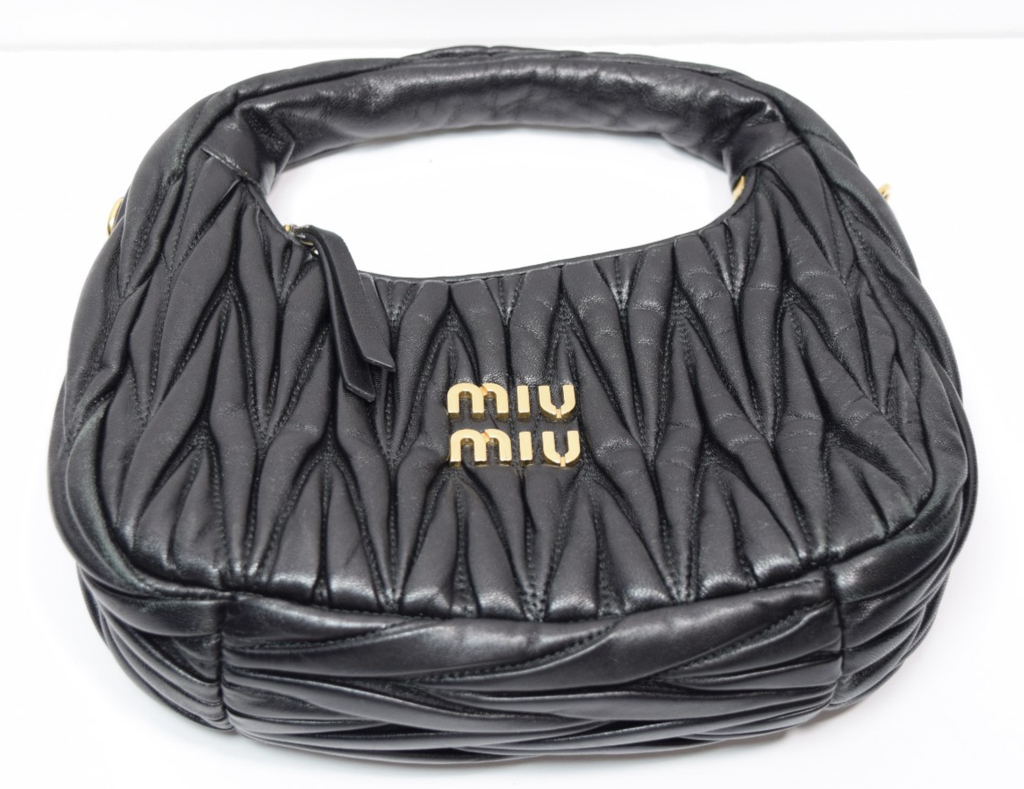 Miu Miu Wander matelassé nappa leather hobo bag #9