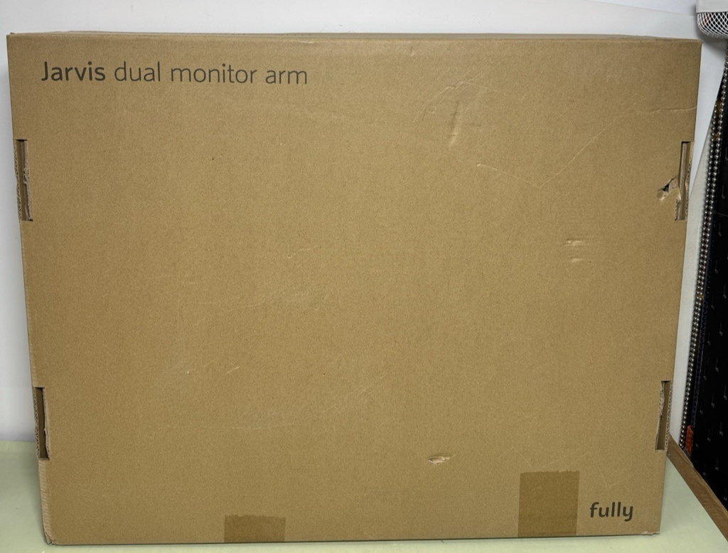 Jarvis Dual Monitor Arms Swivel Black- New Sealed #2