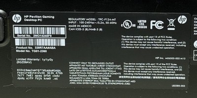 HP Pavilion Gaming PC TG01-2360 Ryzen 7 5700G 16GB, 512GB, Win11, RTX 3060 12GB #5