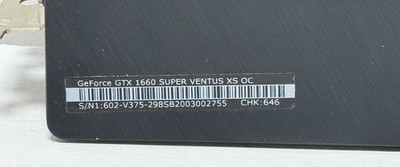 MSI NVIDIA GeForce GTX 1660 Super VENTUS XS OC 6GB GDRR6 Graphics Card GTX 1660 #4