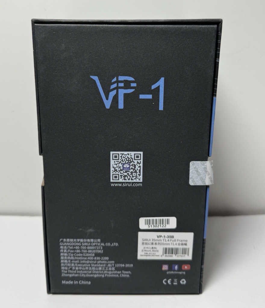 Sirui VP-1 Vision Prime 24mm T1.4 Full-Frame Cine Lens (Multi-Mount, Black) #1