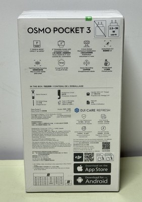 DJI Osmo Pocket 3 3-Axis Stabilized 4K Handheld Cam w Rotatable Touch-New #1