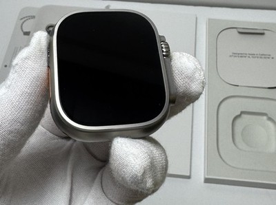 Apple Watch Ultra 3 GPS+Cell 49mm Titanium Case w/Anchor Blue Ocean Band-Open Bo #6