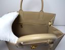 Burberry Frances Tote Leather Beige Mini – photo-6