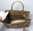 Burberry Frances Tote Leather Beige Mini – photo-7