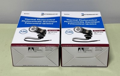 Set of 2 Intermatic Dusk to Dawn Light Control Stem/Swivel Mount Photocontrol #2