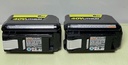 Set of 2 Ryobi OP40605VNM 40V Lithium-Ion 6.0 Ah High Capacity Battery-Open Box used