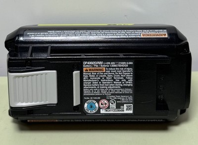 Set of 2 Ryobi OP40605VNM 40V Lithium-Ion 6.0 Ah High Capacity Battery-Open Box #2