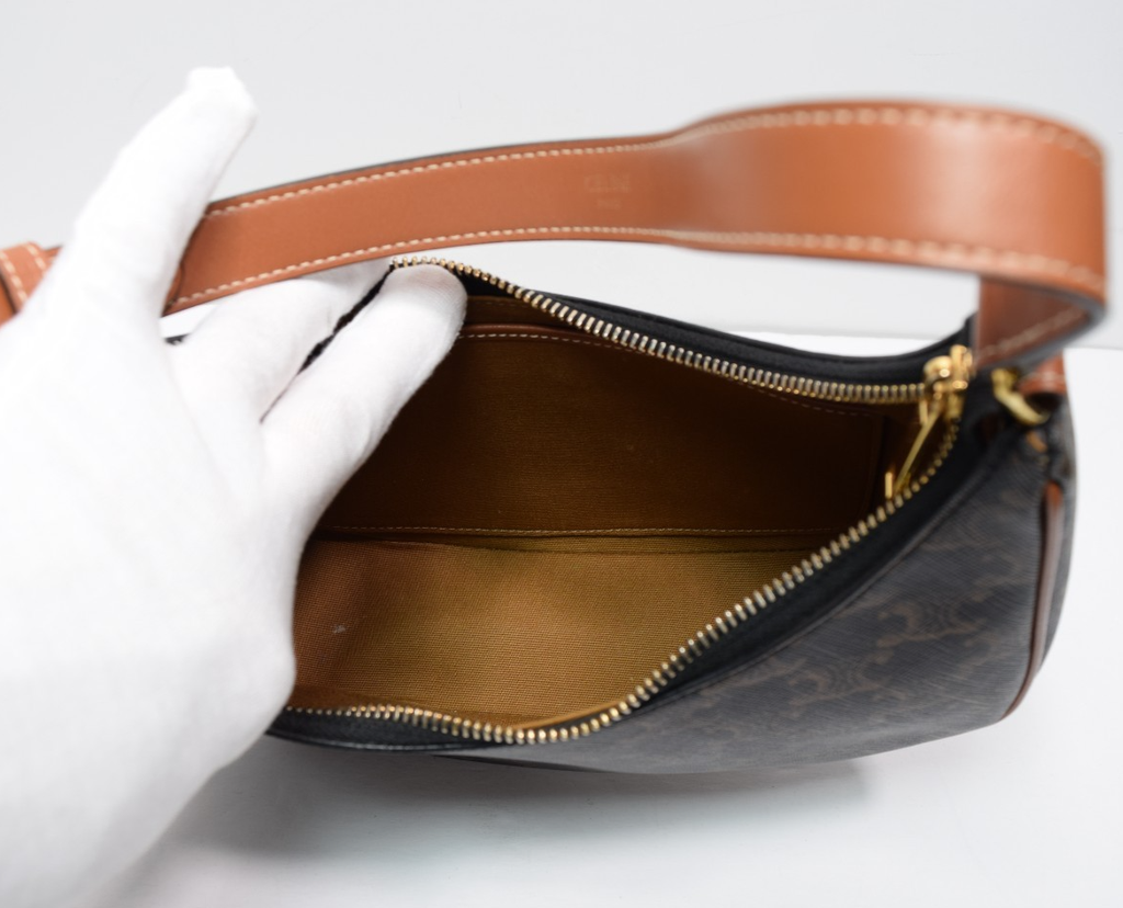 CELINE Ava Bag IN Triomphe Canvas and Calfskin #11