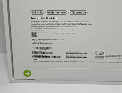 Apple MacBook Pro 14" M5 10C CPU/10C GPU, 1TB SSD, 16GB RAM-New Sealed #2