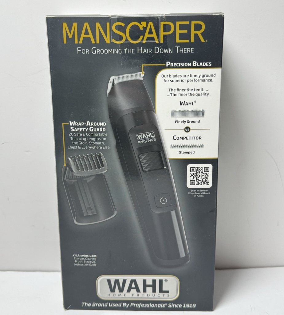 Manscaper Rechargeable Waterproof Body Hair  Wahl 5618-100 Groomer for Men-New #1