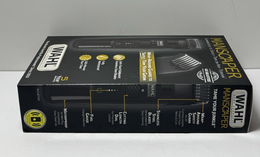Manscaper Rechargeable Waterproof Body Hair  Wahl 5618-100 Groomer for Men-New #3