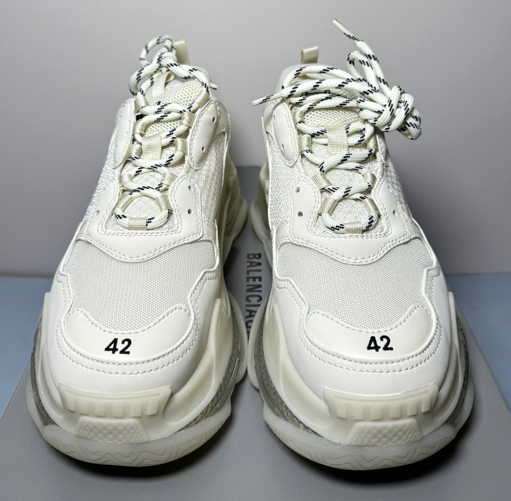 Balenciaga Triple S Clear Sole Light Beige 541624-W2GA1-9100 Men's US 9 SZ #1