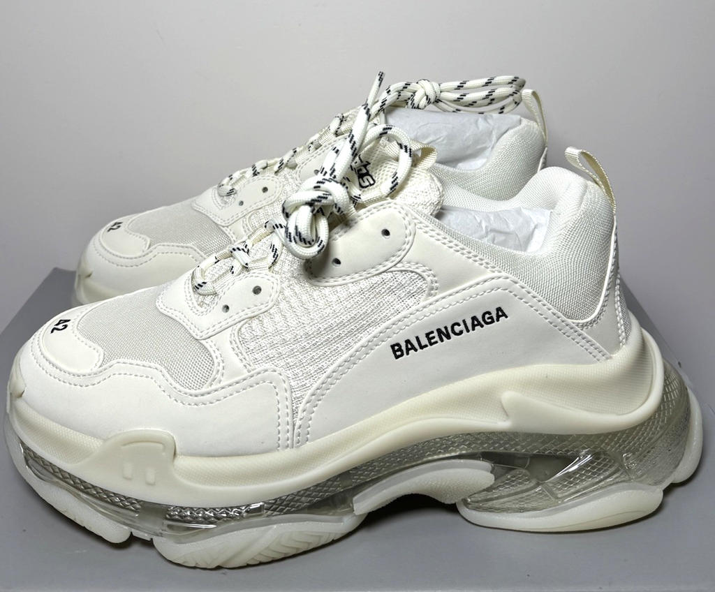 Balenciaga Triple S Clear Sole Light Beige 541624-W2GA1-9100 Men's US 9 SZ #2