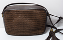 Saint Laurent Woven Raffia Camera Bag with a Tassle price