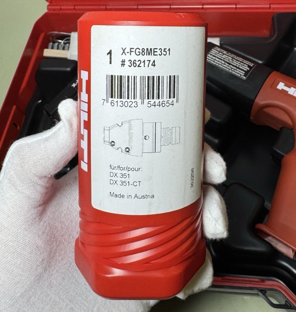 Hilti DX 351 Powder Actuated Tool W/ Hilti X-MX32 with Case #3