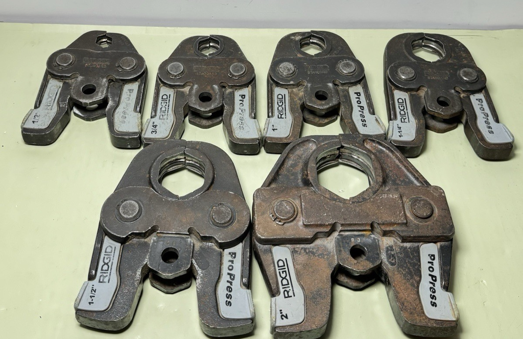 RIDGID RP 350 PRESS TOOL KIT W/ Batts&Charger  1/2" - 2" PROPRESS JAWS - Tested #4