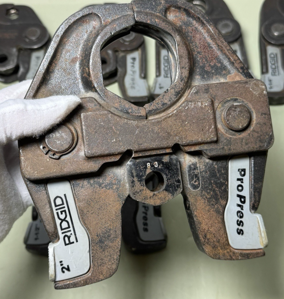 RIDGID RP 350 PRESS TOOL KIT W/ Batts&Charger  1/2" - 2" PROPRESS JAWS - Tested #14