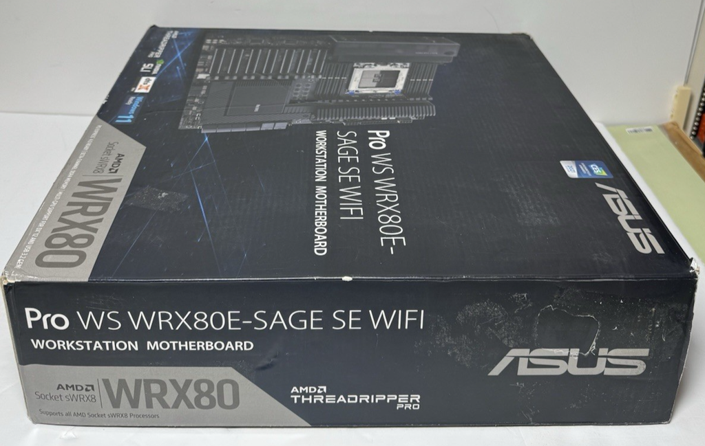 ASUS Pro WS WRX80E-SAGE SE WIFI Motherboard WRX80 sWRX8, Hyper M.2 x16 Gen4 Card #7