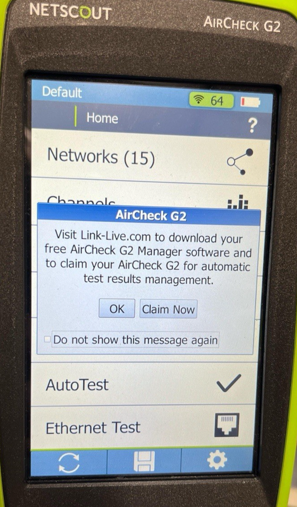 NETSCOUT AirCheck G2 WiFi Network Tester AC-G2 – Tested, Clean, w/ Antenna, Case #7