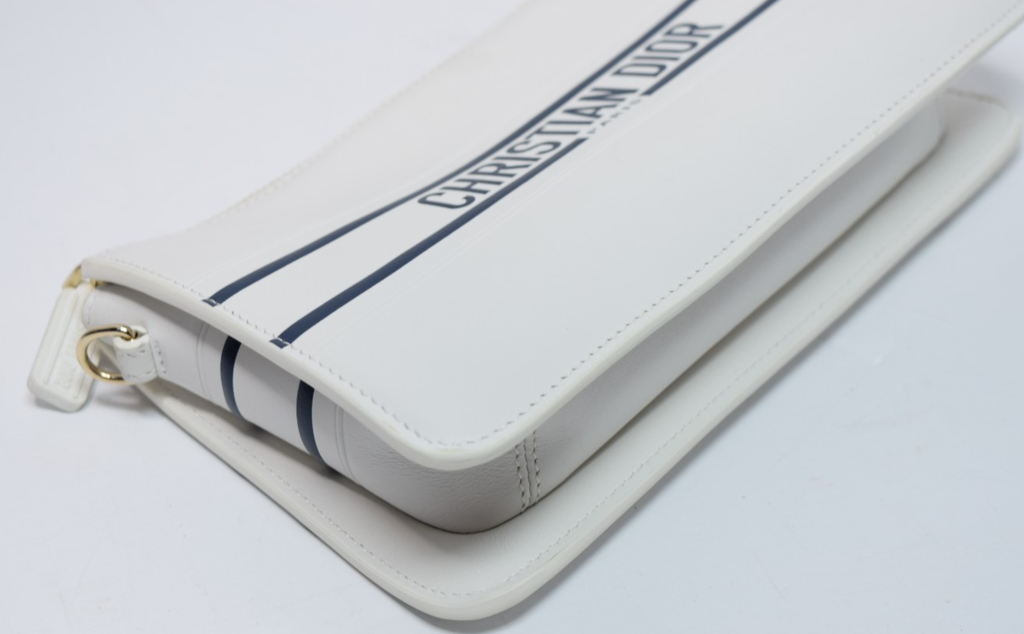 Christian Dior Vibe Pochette Clutch Bag White w/ Strap #4
