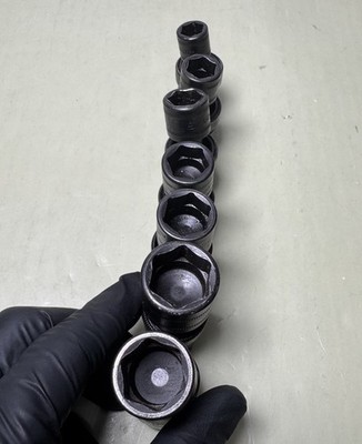 Snap-On 207IPFM 7 Piece 3/8"Dr 6Pt Metric Shallow Impact Swivel Socket Set #5