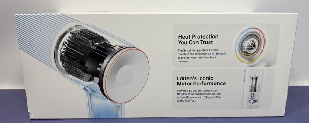 Laifen 1HD12-G-US-WH-006 SWIFT SE Hair Dryer (3 nozzles) - White #1