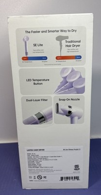 Laifen SE Lite Hair Dryer 1400 Watts High Speed 3X Faster Drying Purple #2