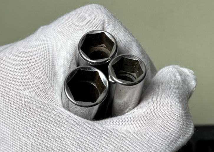 Snap On 212YSFSMY 8-19mm 12 Piece 6 Point Metric Chrome  Deep Set USA #5