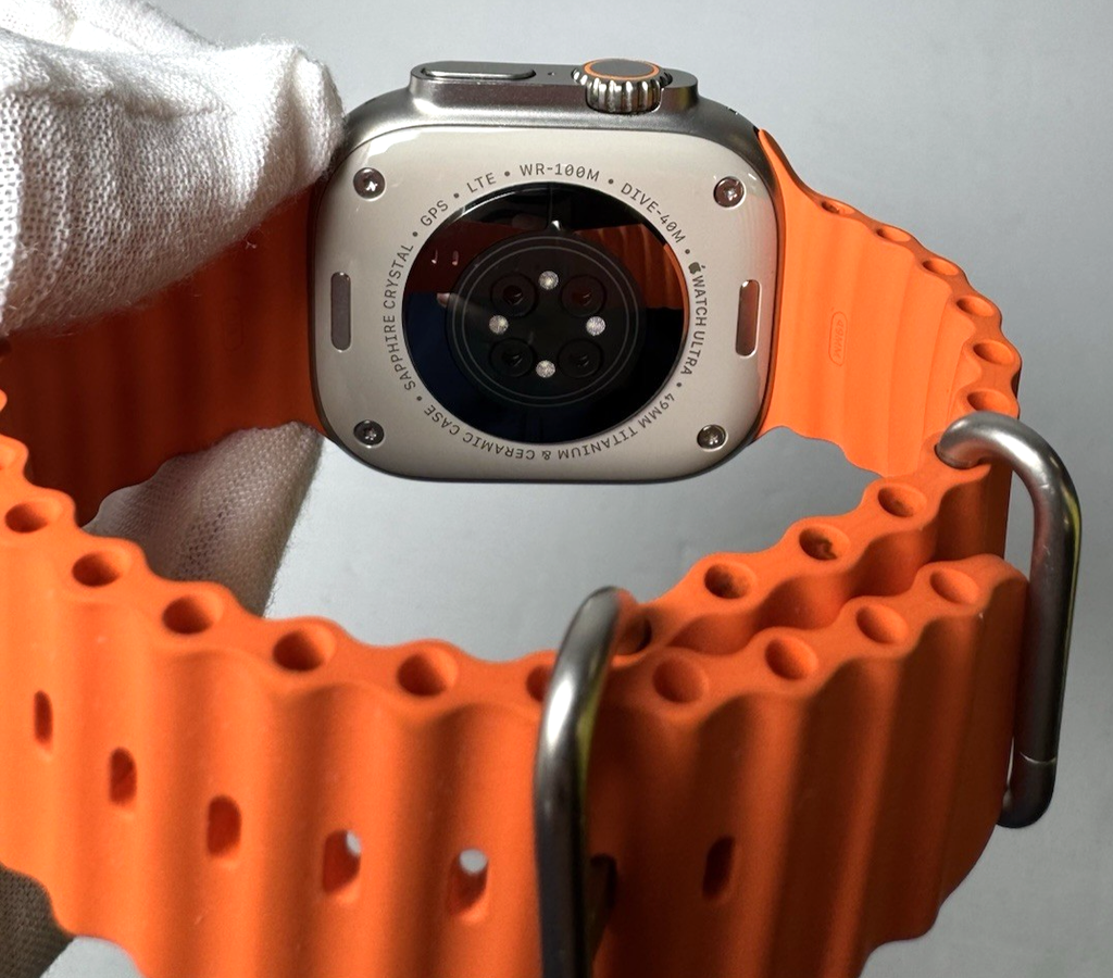 Apple Watch Ultra 2 GPS+Cellular 49mm Titanium Case /Orange Ocean Band #8