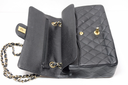 Chanel Classic Double Flap Bag Quilted Caviar Medium - Black - *Shows Wear* – photo-6