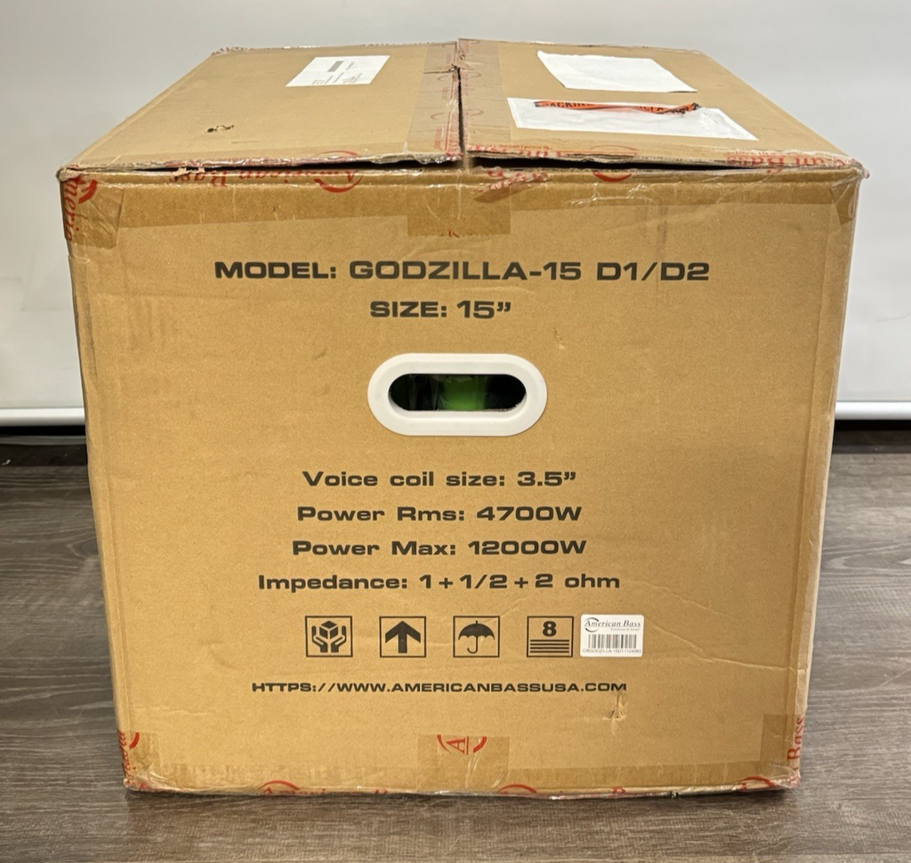 American Bass Godzilla 15" Subwoofer 4700W RMS 12000W D1 Ohm – Open Box #2